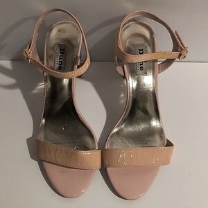 Dune London Women's 8 Pink & Tan Heels
